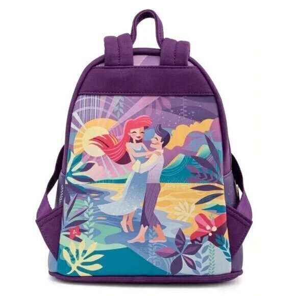 Loungefly Disney The Little Mermaid Ariel Castle Mini Backpack - Picture 5 of 7